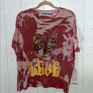 Laundry Room oversized cat love tee